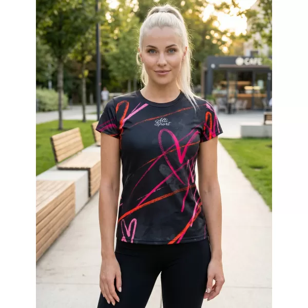  Dámské funkční triko premium ALTISPORT VOJ/ALW082TR01 ČERNÁ 