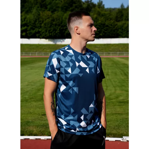  Pánské funkční triko premium ALTISPORT VOJ/ALM108TR01 NAVY-BÍLÁ 