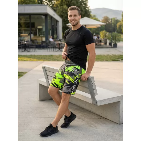  Pánské funkční šortky premium ALTISPORT VOJ/ALM014KRA01 ČERNOZELENÁ 