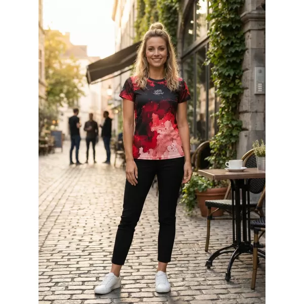  Dámské funkční triko premium ALTISPORT VOJ/ALW089TR01 ČERVENÁ 