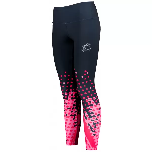  Dámské legíny premium ALTISPORT VOJ/ALW109LEG01 RŮŽOVO-ČERNÁ 