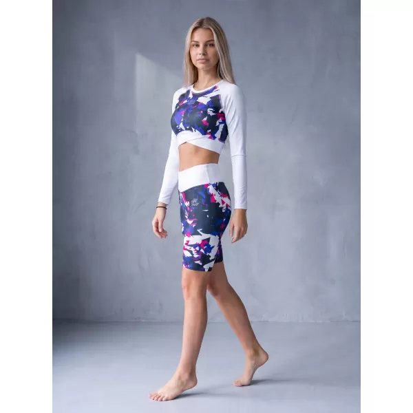  Dámské legíny nad kolena premium ALTISPORT VOJ/ALW110LEG02 FIALOVOBÍLÁ 