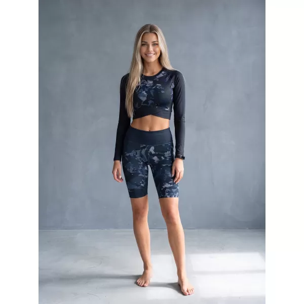  Dámský funkční crop top premium ALTISPORT VOJ/ALW110TR04 ČERNÁ 