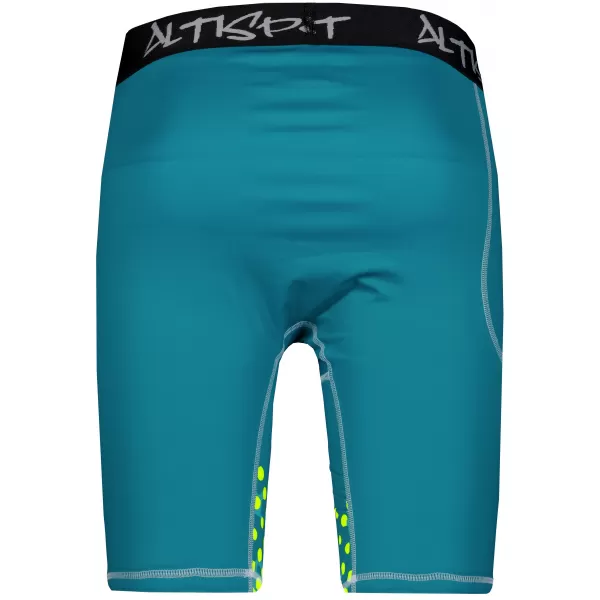  Pánské sportovní legíny nad kolena premium ALTISPORT VOJ/ALM109LEG02 EMERALD-FLUO 