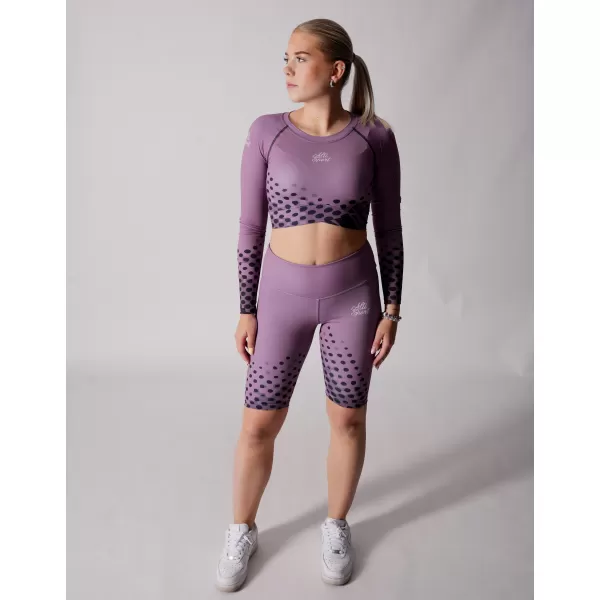  Dámský funkční crop top premium ALTISPORT VOJ/ALW109TR04 FIALOVÁ 
