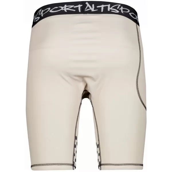  Pánské sportovní legíny nad kolena premium ALTISPORT VOJ/ALM109LEG02 SVĚTLE HNĚDÁ 