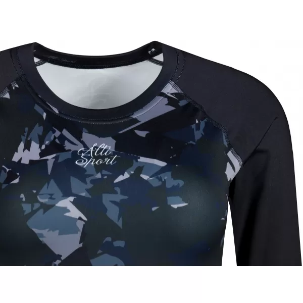  Dámský funkční crop top premium ALTISPORT VOJ/ALW110TR04 ČERNÁ 