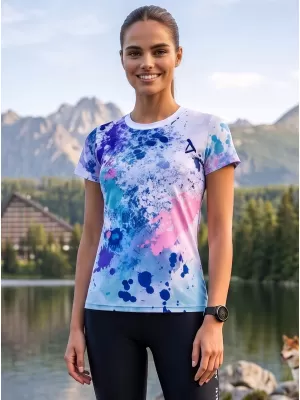 Dámské funkční triko premium ALTISPORT VOJ/ALW055TR01 FIALOVÁ/MODRÁ