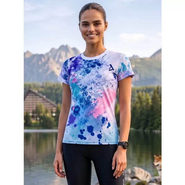  Dámské funkční triko premium ALTISPORT VOJ/ALW055TR01 FIALOVÁ/MODRÁ 