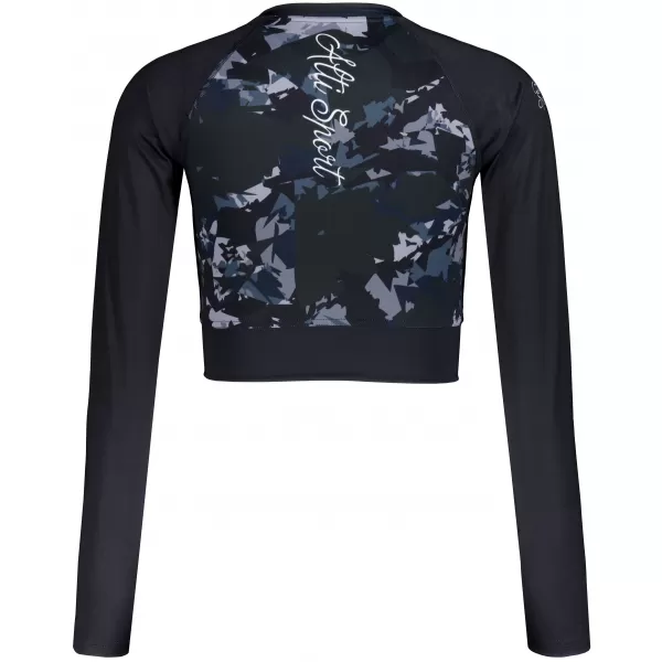  Dámský funkční crop top premium ALTISPORT VOJ/ALW110TR04 ČERNÁ 