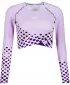Dámský funkční crop top premium ALTISPORT VOJ/ALW109TR04 LILA