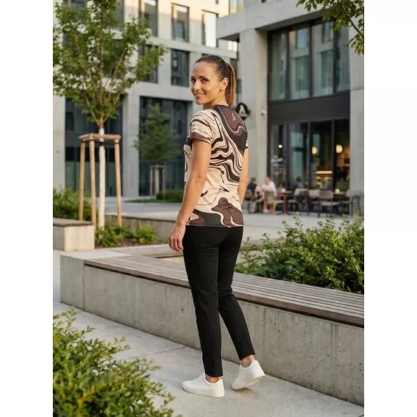  Dámské funkční triko premium ALTISPORT VOJ/ALW099TR01 HNĚDÁ 