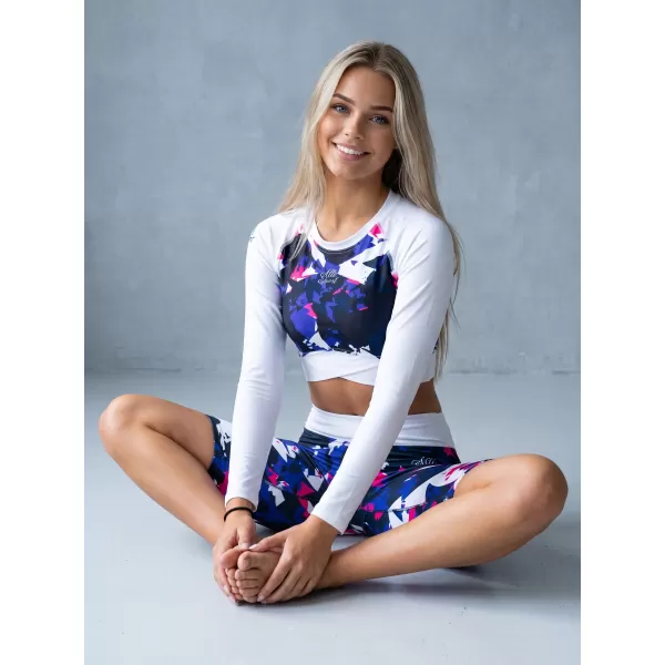  Dámský funkční crop top premium ALTISPORT VOJ/ALW110TR04 FIALOVOBÍLÁ 