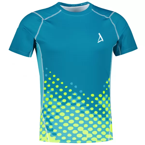  Pánské funkční kompresní triko premium ALTISPORT VOJ/ALM109TR04 EMERALD-FLUO 