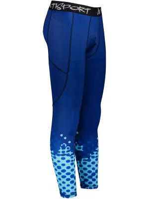 Pánské sportovní legíny dlouhé premium ALTISPORT VOJ/ALM109LEG01 KRÁLOVSKY MODRÁ