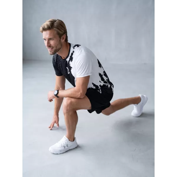  Pánské funkční triko premium ALTISPORT VOJ/ALM112TR01 ČERNÁ-BÍLÁ 