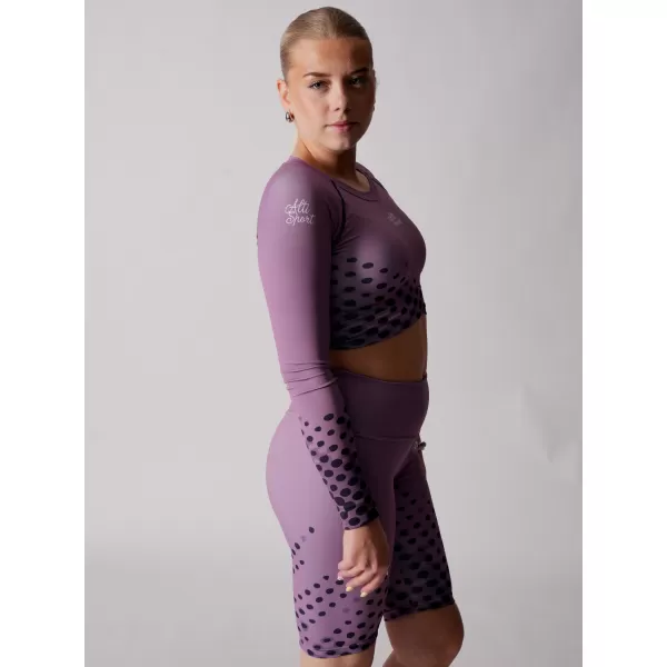  Dámský funkční crop top premium ALTISPORT VOJ/ALW109TR04 FIALOVÁ 