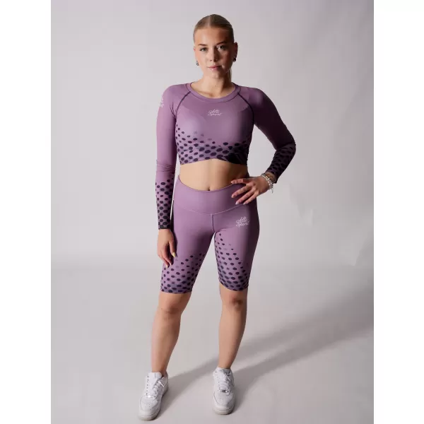  Dámský funkční crop top premium ALTISPORT VOJ/ALW109TR04 FIALOVÁ 