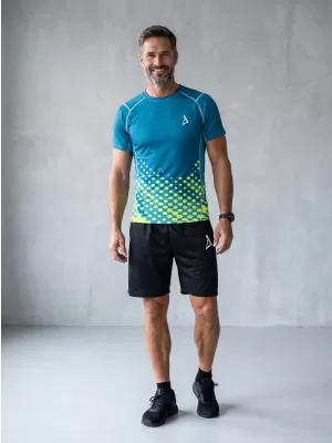 Pánské funkční kompresní triko premium ALTISPORT VOJ/ALM109TR04 EMERALD-FLUO