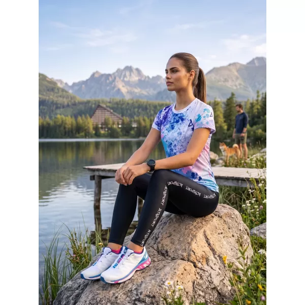  Dámské funkční triko premium ALTISPORT VOJ/ALW055TR01 FIALOVÁ/MODRÁ 