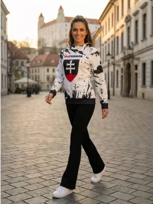 Dámská funkční mikina premium ALTISPORT VOJ/ALW036SL/MI01 ABSTRAKCE
