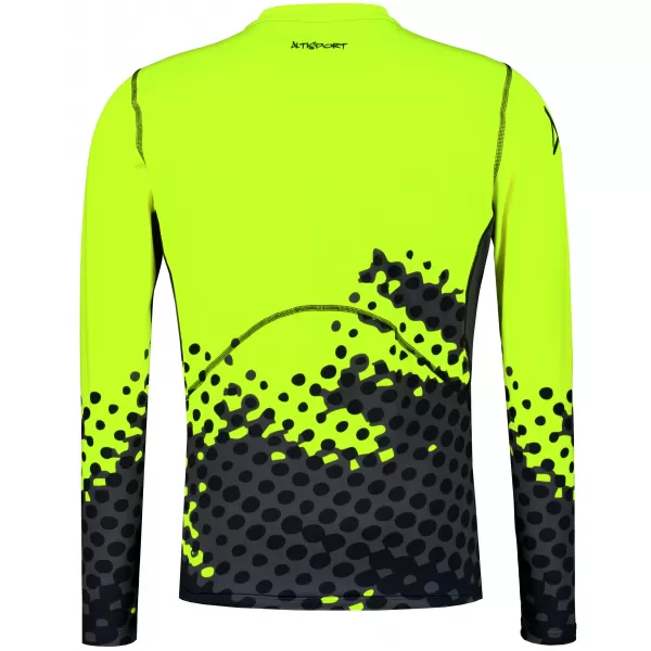  Pánské funkční kompresní triko s dlouhým rukávem premium ALTISPORT VOJ/ALM109TR03 FLUO YELLOW 