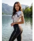 Dámské funkční triko premium ALTISPORT VOJ/ALW055TR01 BÍLOHNĚDÁ