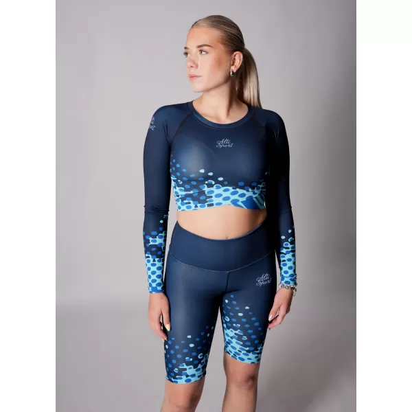  Dámský funkční crop top premium ALTISPORT VOJ/ALW109TR04 KRÁLOVSKÁ MODRÁ 