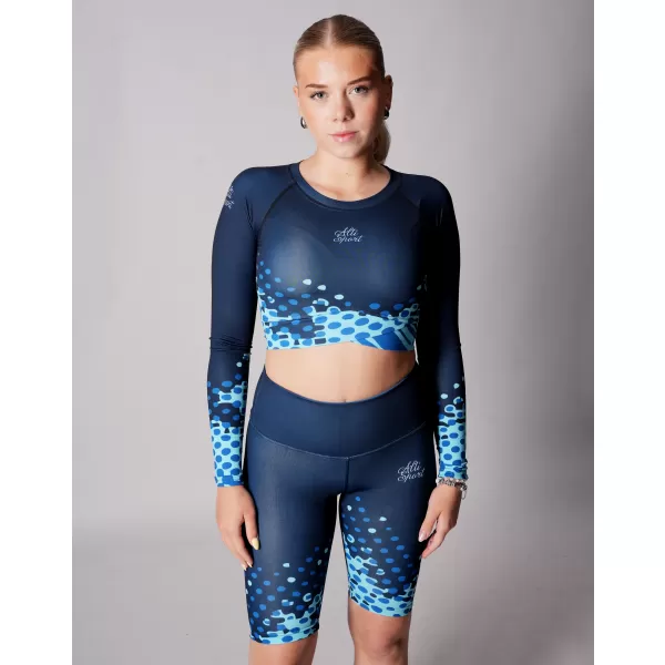  Dámský funkční crop top premium ALTISPORT VOJ/ALW109TR04 KRÁLOVSKÁ MODRÁ 