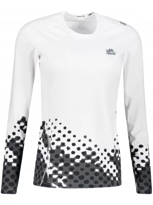 Dámské funkční triko s dlouhým rukávem premium ALTISPORT VOJ/ALW109TR03 BÍLOČERNÁ