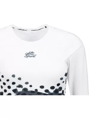 Dámský funkční crop top premium ALTISPORT VOJ/ALW109TR04 BÍLOČERNÁ