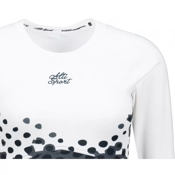  Dámský funkční crop top premium ALTISPORT VOJ/ALW109TR04 BÍLOČERNÁ 