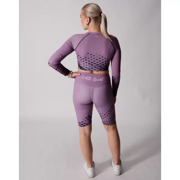  Dámský funkční crop top premium ALTISPORT VOJ/ALW109TR04 FIALOVÁ 