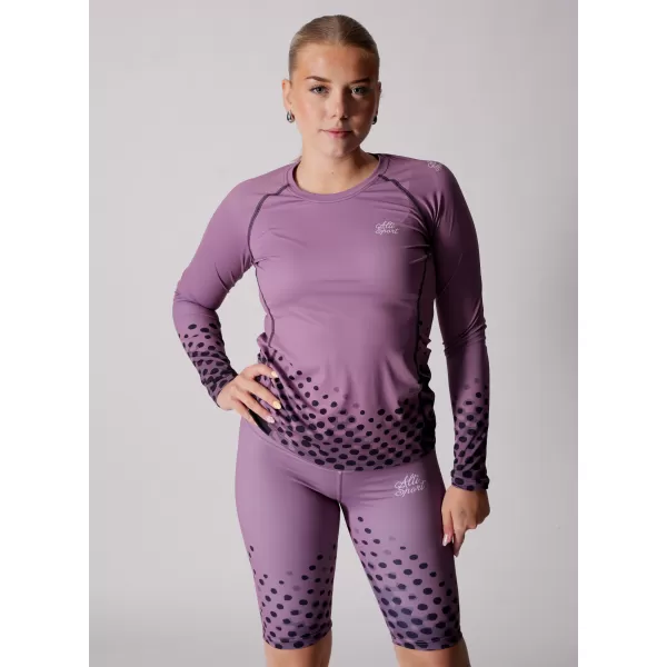  Dámské funkční triko s dlouhým rukávem premium ALTISPORT VOJ/ALW109TR03 FIALOVÁ 