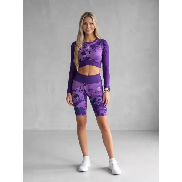  Dámský funkční crop top premium ALTISPORT VOJ/ALW110TR04 FIALOVÁ 
