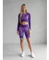 Dámský funkční crop top premium ALTISPORT VOJ/ALW110TR04 FIALOVÁ