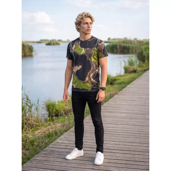  Pánské funkční triko premium ALTISPORT VOJ/ALM113TR01 MILITARY 