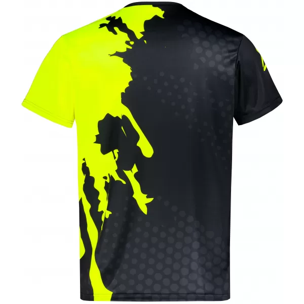  Pánské funkční triko premium ALTISPORT VOJ/ALM112TR01 ČERNÁ-FLUO YELLOW 