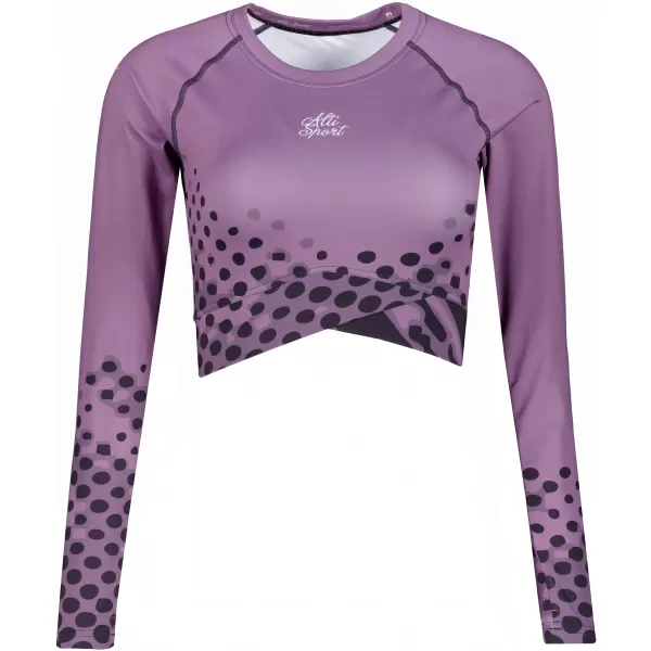  Dámský funkční crop top premium ALTISPORT VOJ/ALW109TR04 FIALOVÁ 