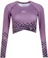 Dámský funkční crop top premium ALTISPORT VOJ/ALW109TR04 FIALOVÁ