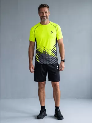 Pánské funkční kompresní triko premium ALTISPORT VOJ/ALM109TR04 FLUO YELLOW