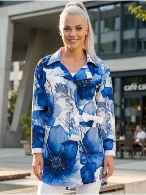 Dámké sako premium ALTISPORT VOJ/ALW102MI05 NAVY/BÍLÁ