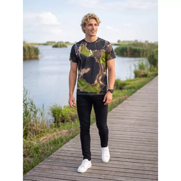 Pánské funkční triko premium ALTISPORT VOJ/ALM113TR01 MILITARY 